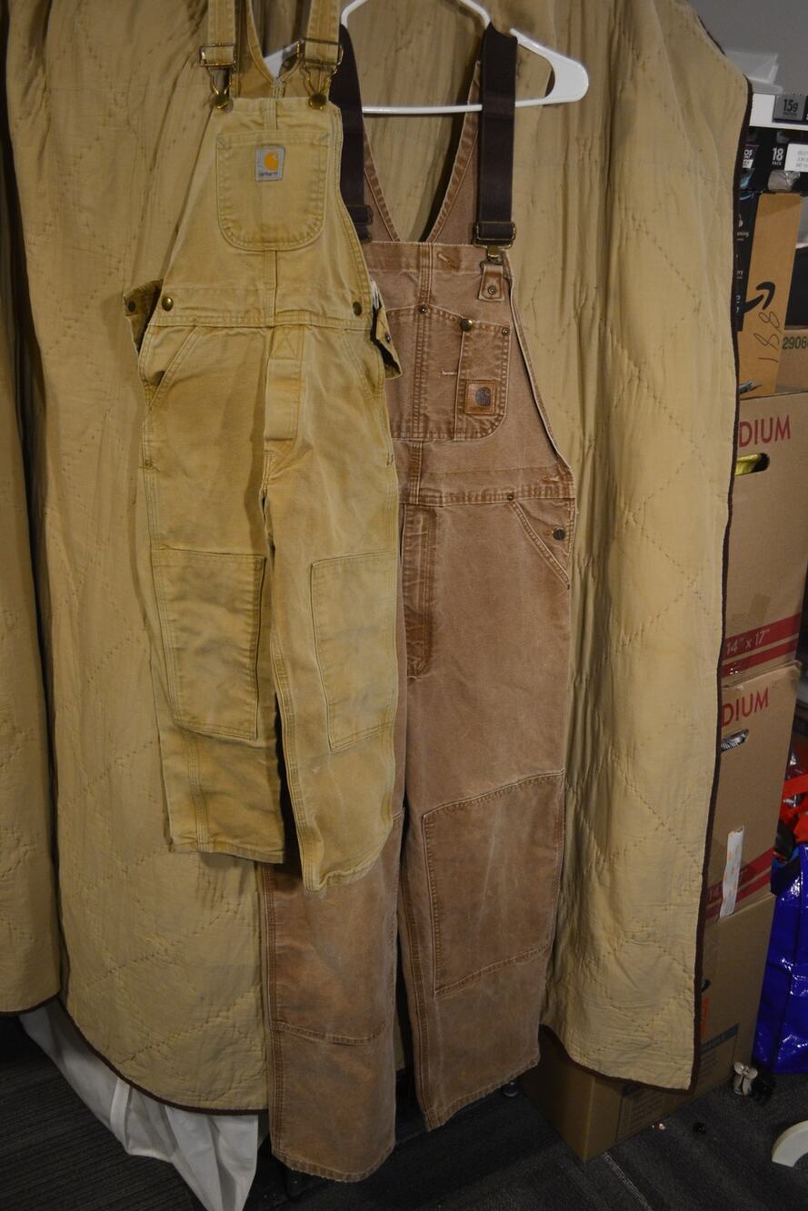 Carhartt Father Son/Daughter Bib Overalls Brown Tan Duck Canvas Workwear Set